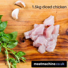 Freshly Diced Chicken Breast 1.5kg