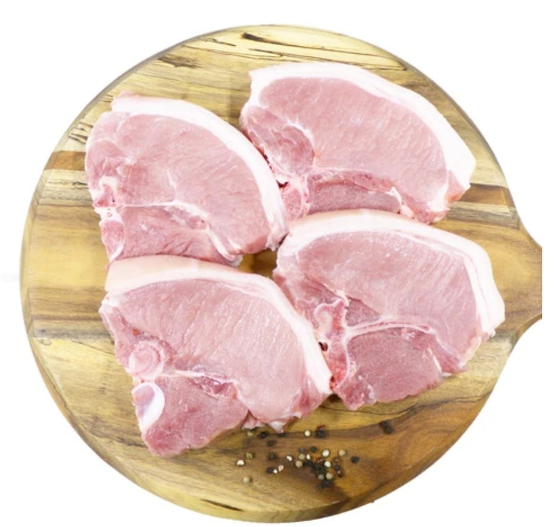 Orchard Farm Free Range Premium Pork Loin Chops Bone-In.